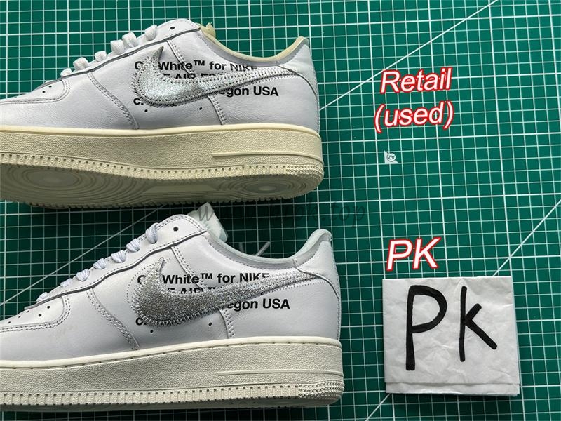 pk5.0 OFF-WHITE x Air Force 1 Low white Silver retail materials ready to ship