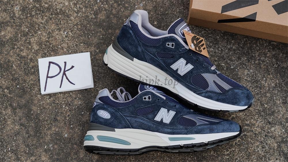 PK GOD New Balance 991v2 Made in UK Dark Navy RETAIL MATERIALS READY TO SHIP