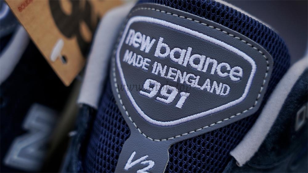 PK GOD New Balance 991v2 Made in UK Dark Navy RETAIL MATERIALS READY TO SHIP