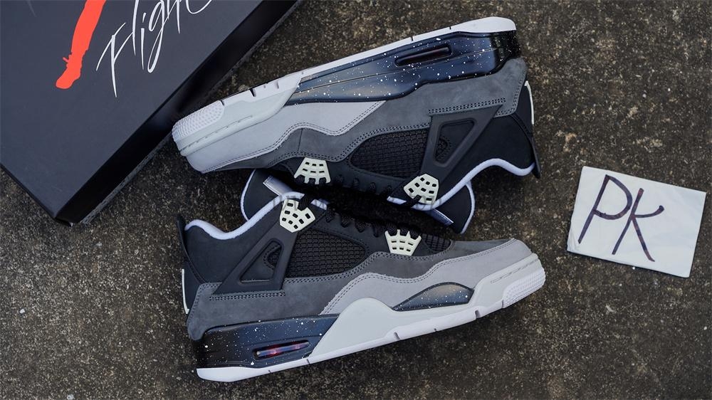 PK GOD Air Jordan 4 Retro Fear RETAIL MATERIALS READY TO SHIP