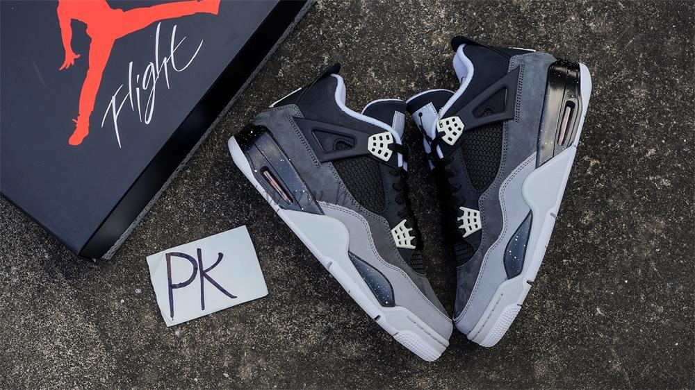 PK GOD Air Jordan 4 Retro Fear RETAIL MATERIALS READY TO SHIP