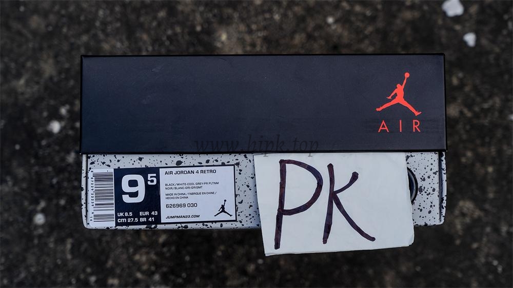 PK GOD Air Jordan 4 Retro Fear RETAIL MATERIALS READY TO SHIP