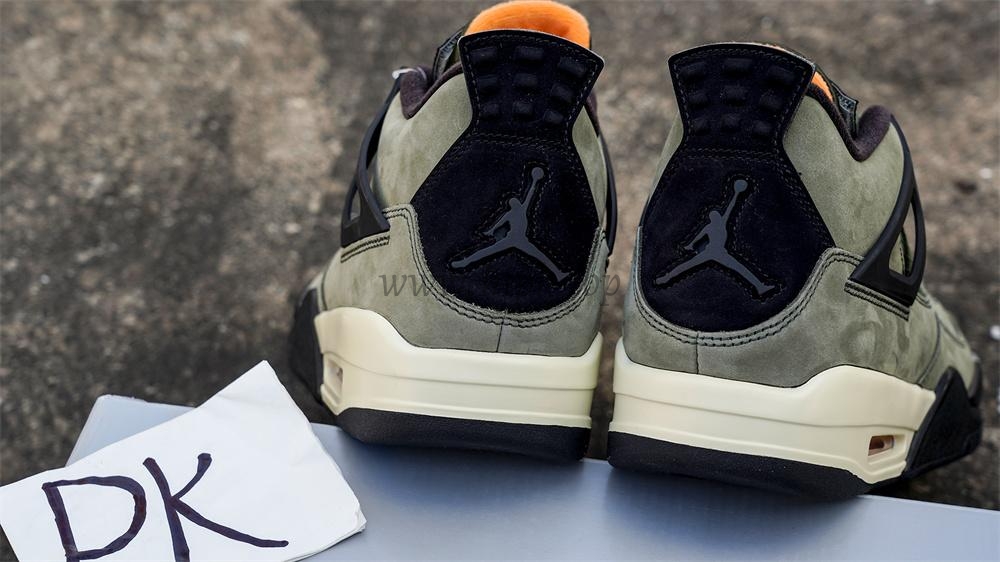 PK GOD Jordan 4 Undefeated Travis Scott Olive RETAIL MATERIALS READY TO SHIP