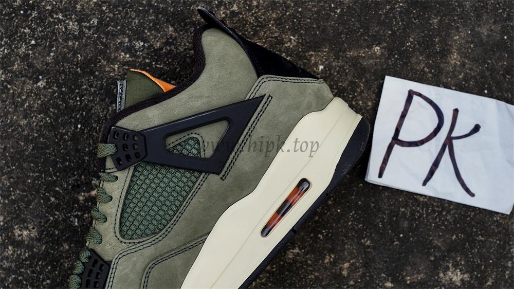 PK GOD Jordan 4 Undefeated Travis Scott Olive RETAIL MATERIALS READY TO SHIP