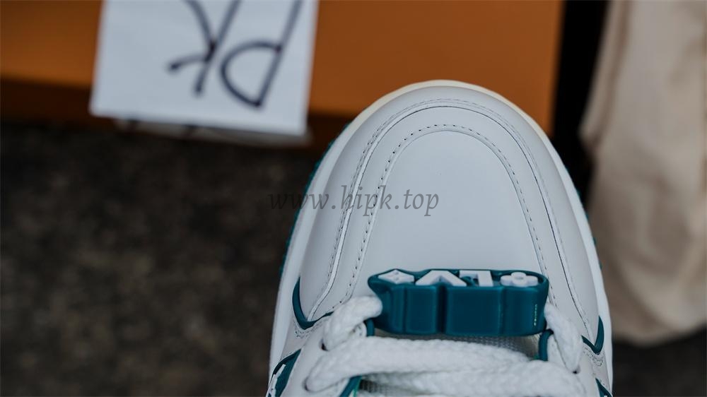 pk god l**is V*t*n lv trainer maxi sneaker white green retail materials ready to ship