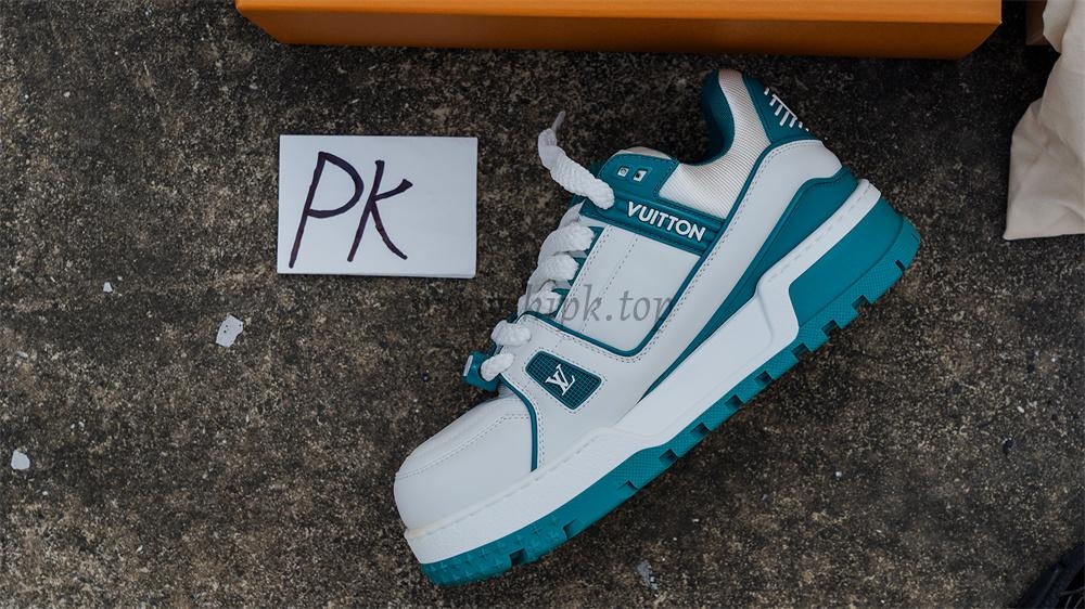 pk god l**is V*t*n lv trainer maxi sneaker white green retail materials ready to ship