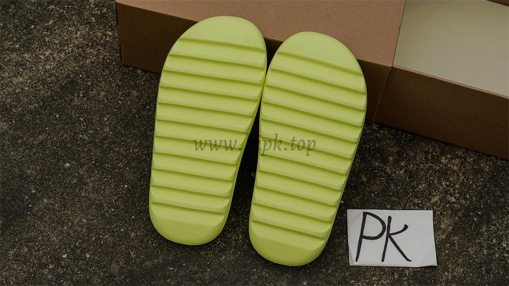 pk god Ad*s yeezy slide glow green frosted retail materials ready to ship