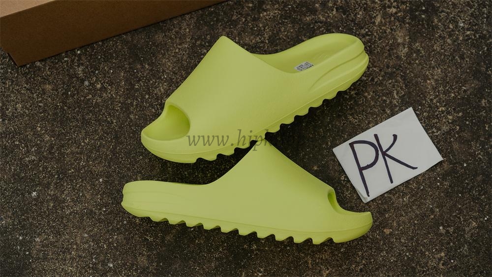 pk god Ad*s yeezy slide glow green frosted retail materials ready to ship