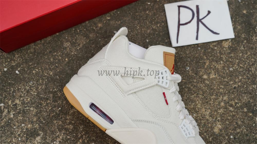 PK God Jordan 4 Retro Levi’s White RETAIL MATERIALS READY TO SHIP