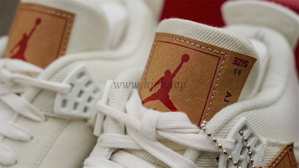 PK God Jordan 4 Retro Levi’s White RETAIL MATERIALS READY TO SHIP