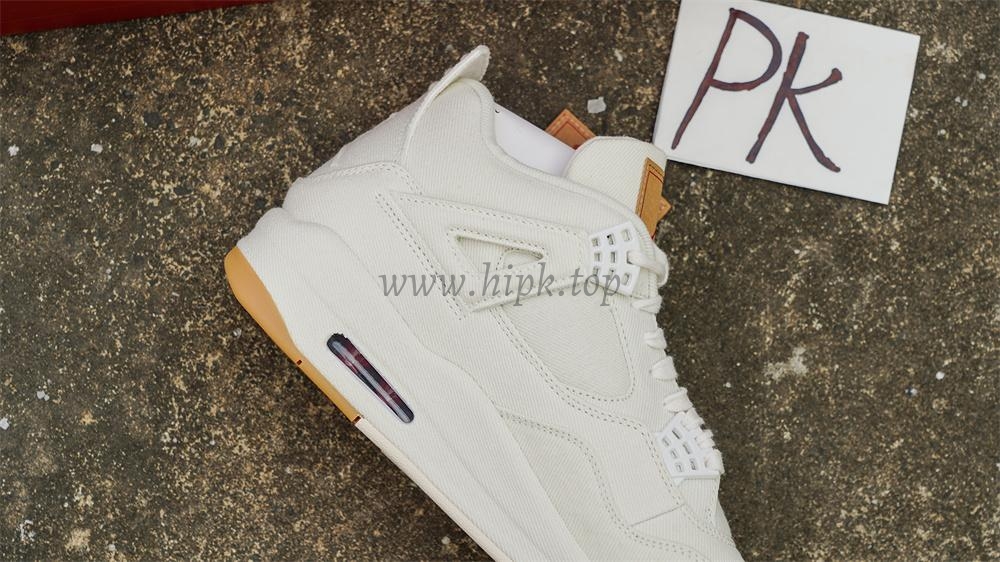 PK God Jordan 4 Retro Levi’s White RETAIL MATERIALS READY TO SHIP