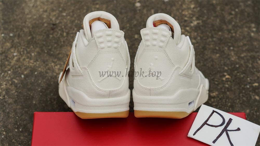 PK God Jordan 4 Retro Levi’s White RETAIL MATERIALS READY TO SHIP