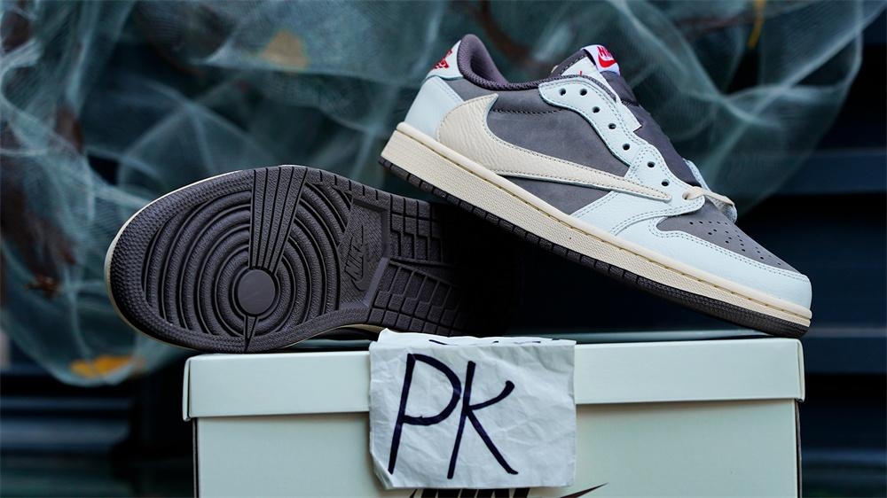 PK 5.0 Jordan 1 Retro Low OG SP Travis Scott Reverse Mocha RETAIL MATERIALS READY TO SHIP