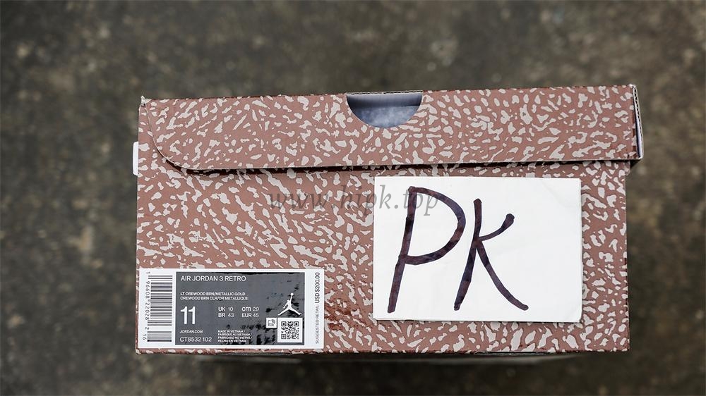 PK GOD Jordan 3 Retro Palomino RETAIL MATERIALS READY TO SHIP