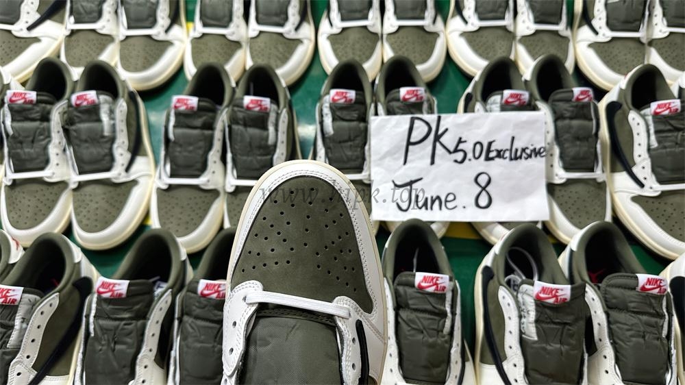 PK5.0 JORDAN 1 RETRO LOW Medium Olive TRAVIS SCOTT NEUTRAL OLIVE RETAIL MATERIALS READY TO SHIP