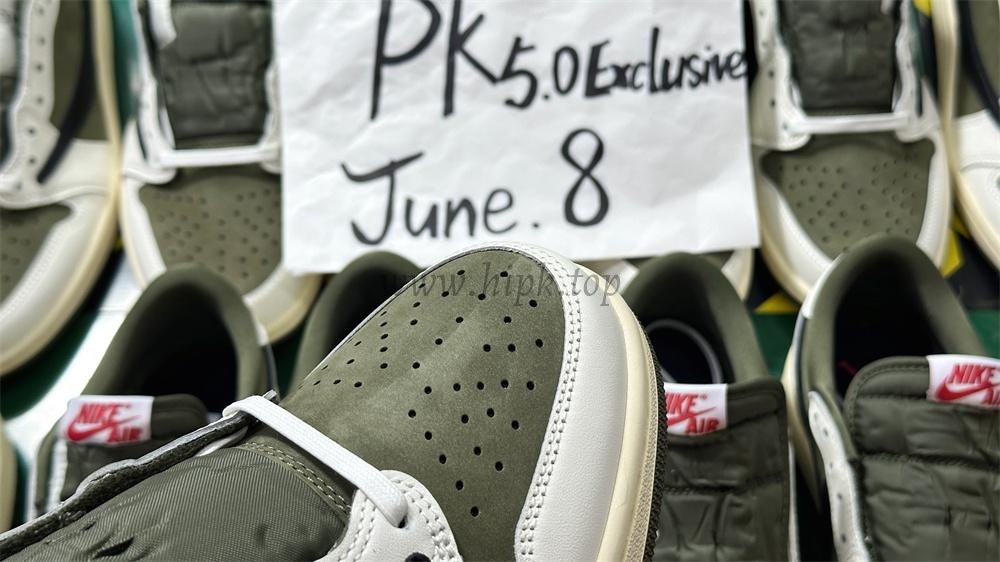 PK5.0 JORDAN 1 RETRO LOW Medium Olive TRAVIS SCOTT NEUTRAL OLIVE RETAIL MATERIALS READY TO SHIP