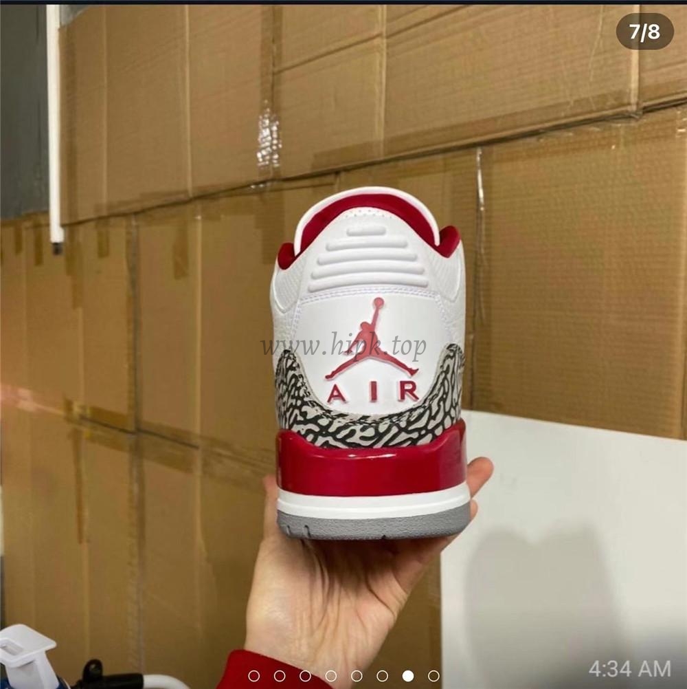 Pk God air jordan 3 retro Cardinal Red retail materials ready to ship