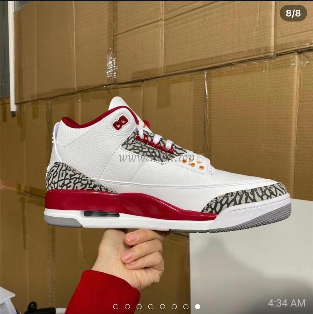 Pk God air jordan 3 retro Cardinal Red retail materials ready to ship