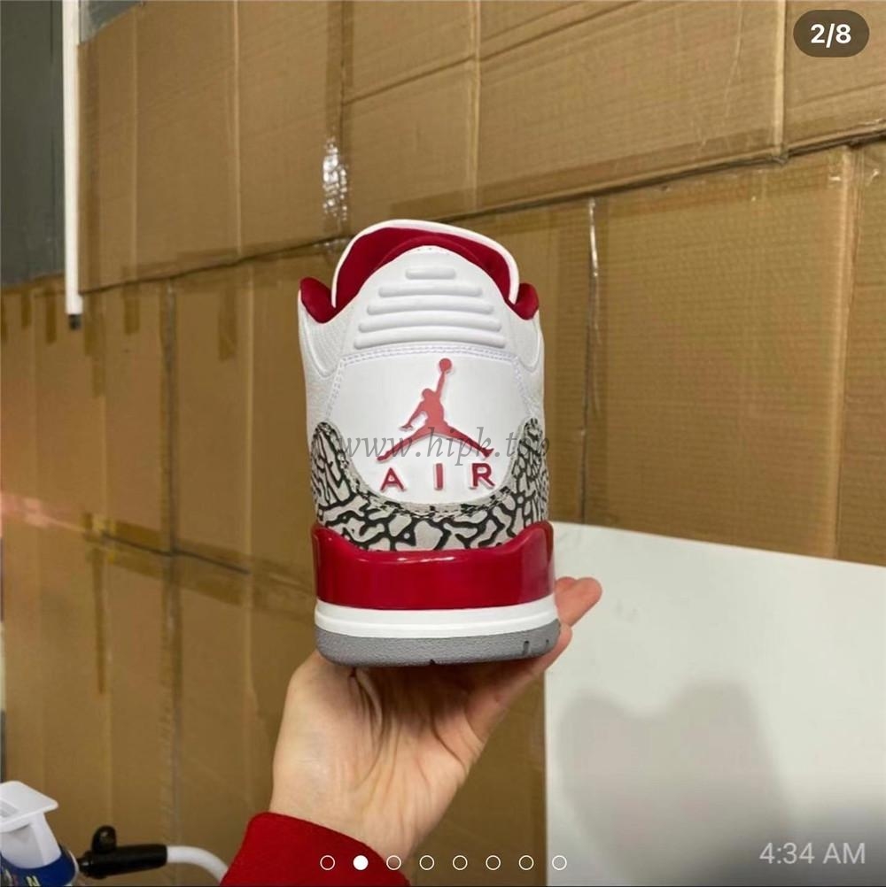 Pk God air jordan 3 retro Cardinal Red retail materials ready to ship