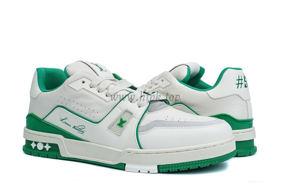 pk god l**is V*t*n lv trainer #54 signature green white retail materials ready to ship