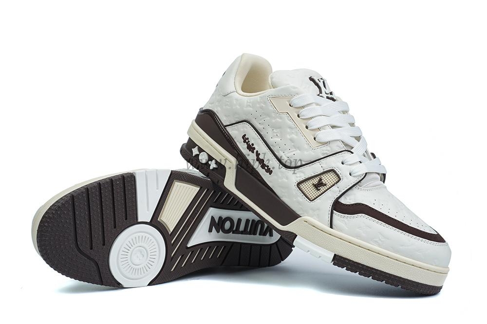 pk god l**is V*t*n lv trainer #54 signature mocha white retail materials ready to ship