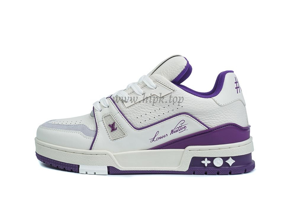 pk god l**is V*t*n lv trainer #54 signature purple white retail materials ready to ship