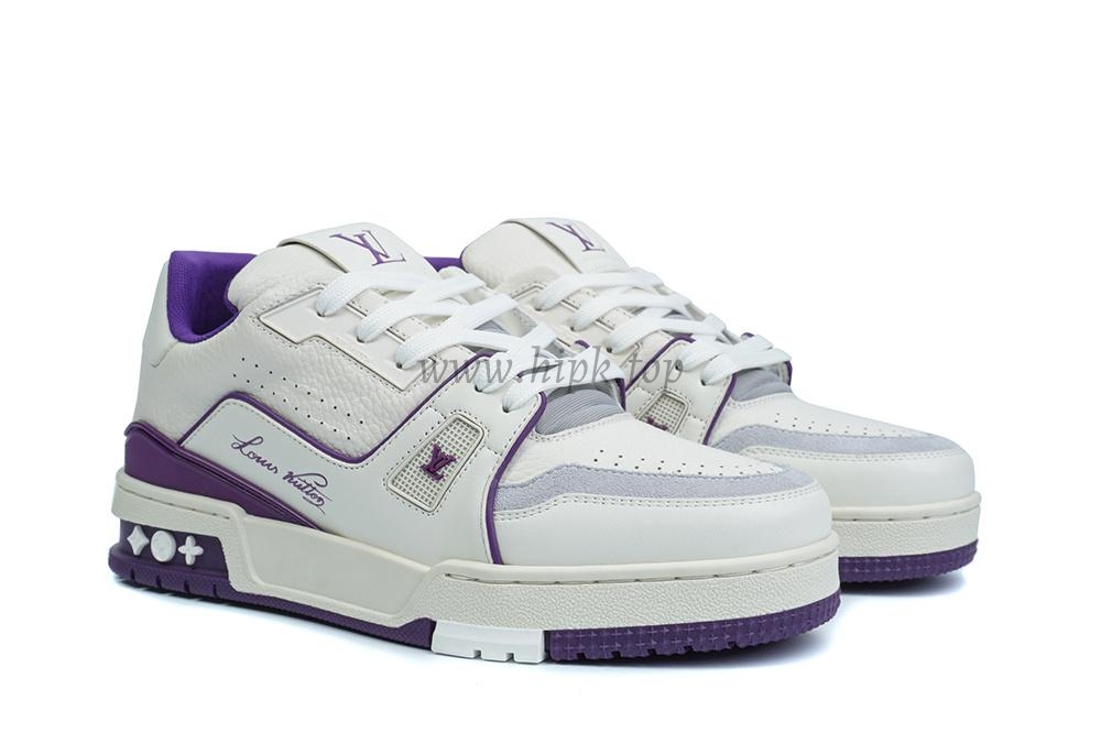 pk god l**is V*t*n lv trainer #54 signature purple white retail materials ready to ship