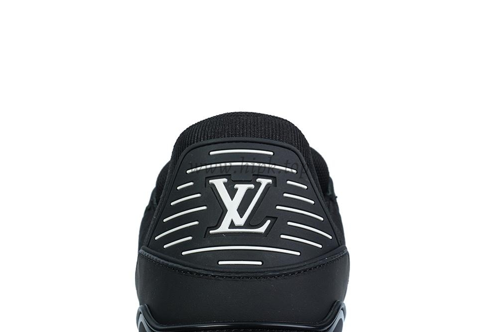 pk god l**is V*t*n lv trainer monogram denim all black retail materials ready to ship