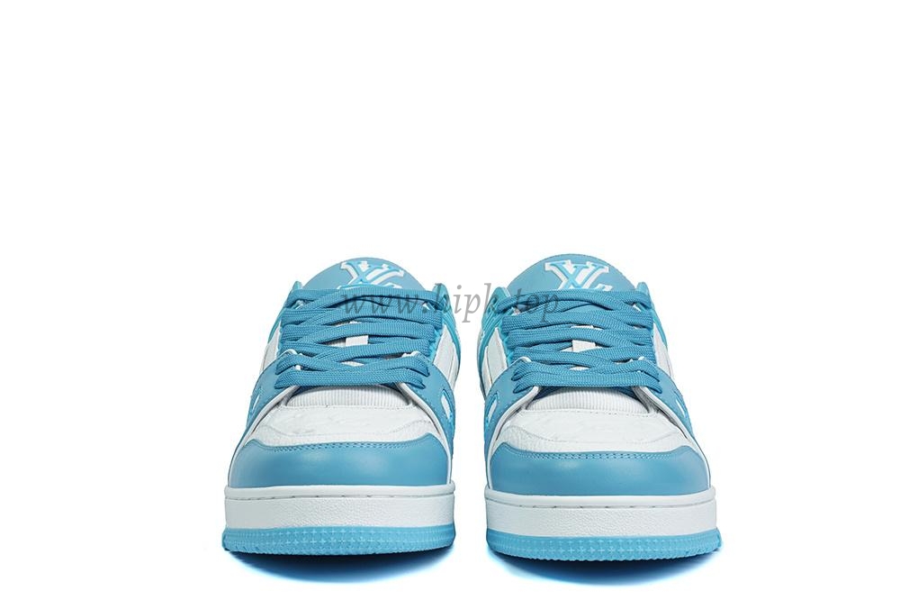 pk god l**is V*t*n lv trainer monogram denim light blue retail materials ready to ship