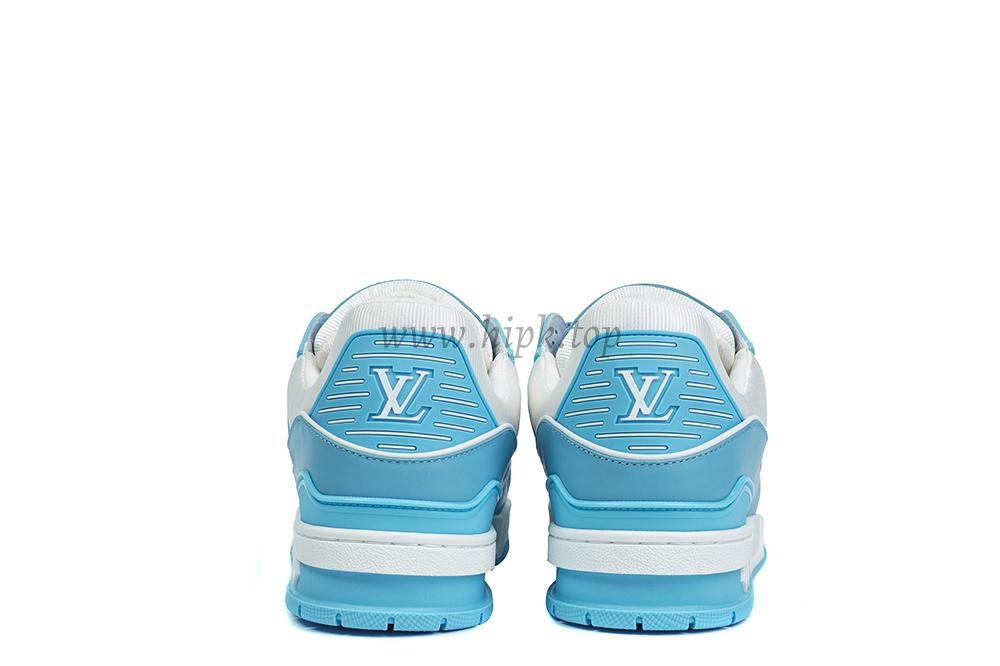 pk god l**is V*t*n lv trainer monogram denim light blue retail materials ready to ship