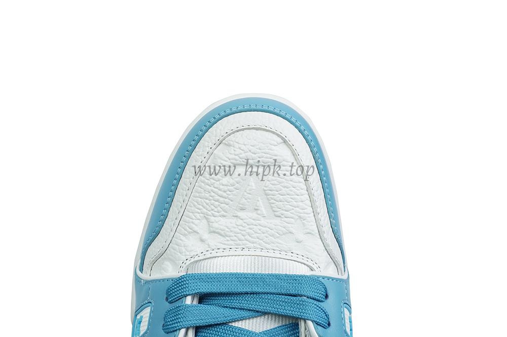 pk god l**is V*t*n lv trainer monogram denim light blue retail materials ready to ship