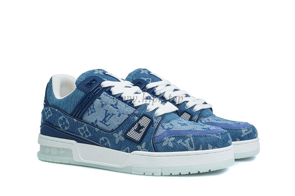 pk god l**is V*t*n lv trainer monogram denim retail materials ready to ship