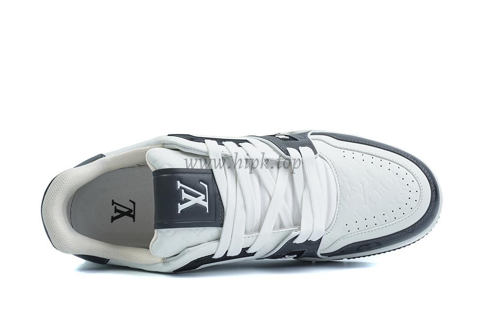 pkgod l**is V*t*n trainer white black monogram retail materials ready to ship