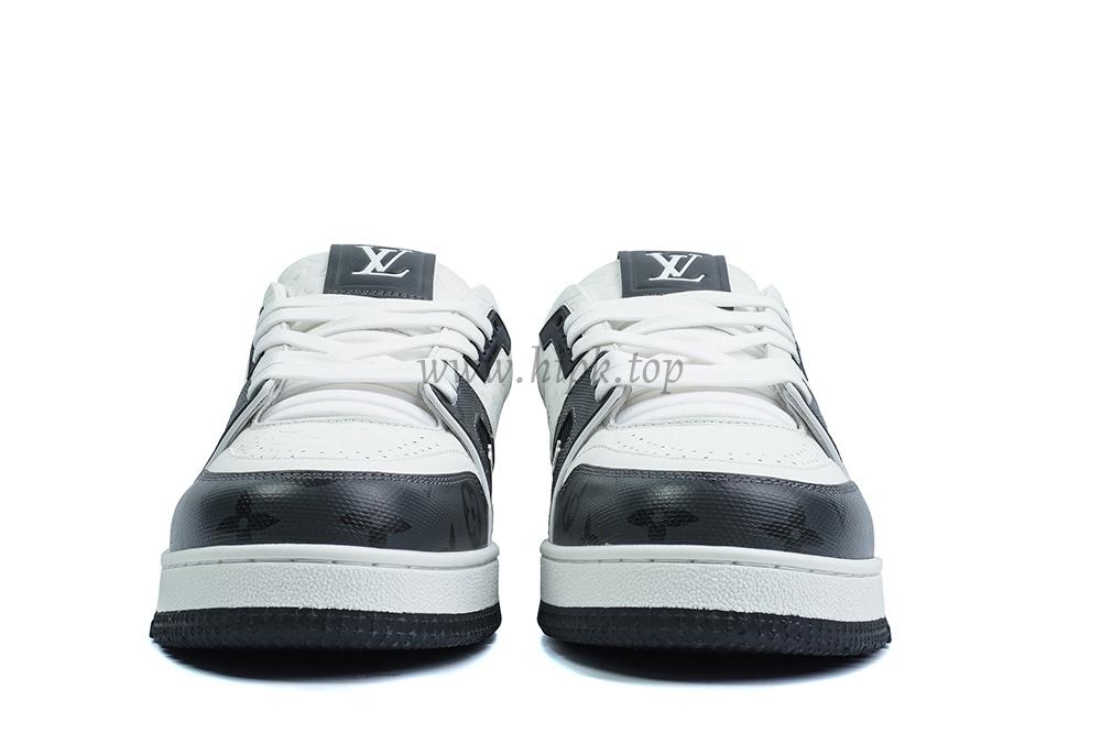 pkgod l**is V*t*n trainer white black monogram retail materials ready to ship