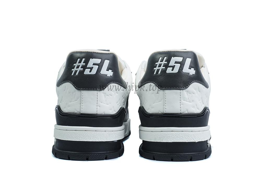 pkgod l**is V*t*n trainer white black monogram retail materials ready to ship