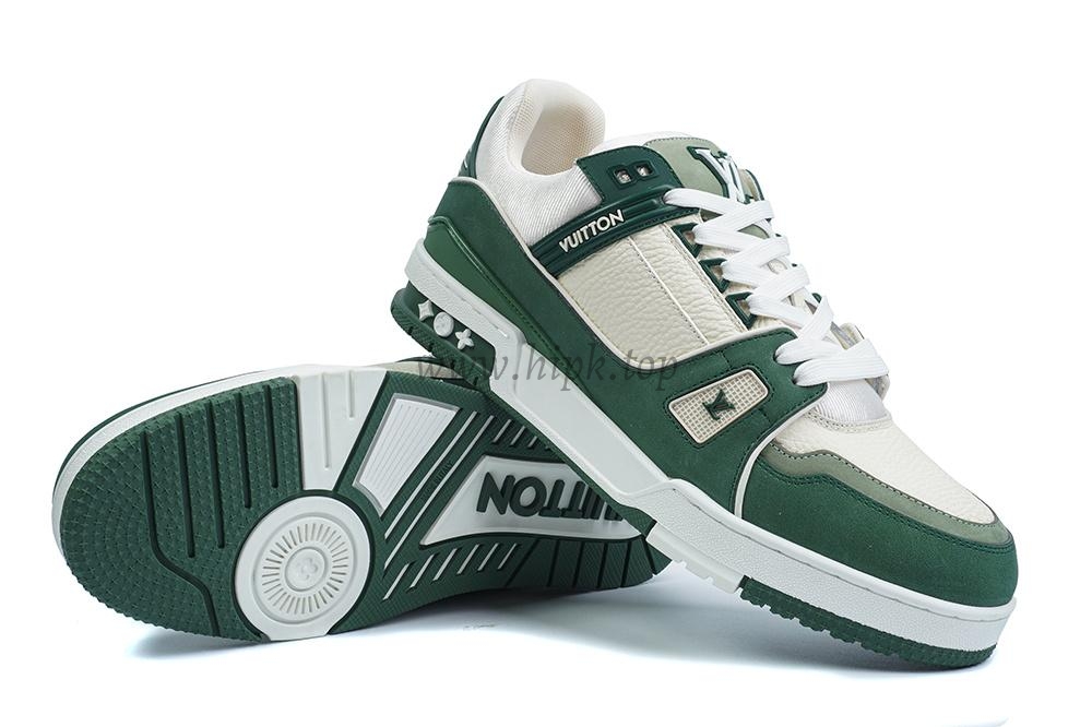 pk god l**is V*t*n lv trainer green white retail materials ready to ship