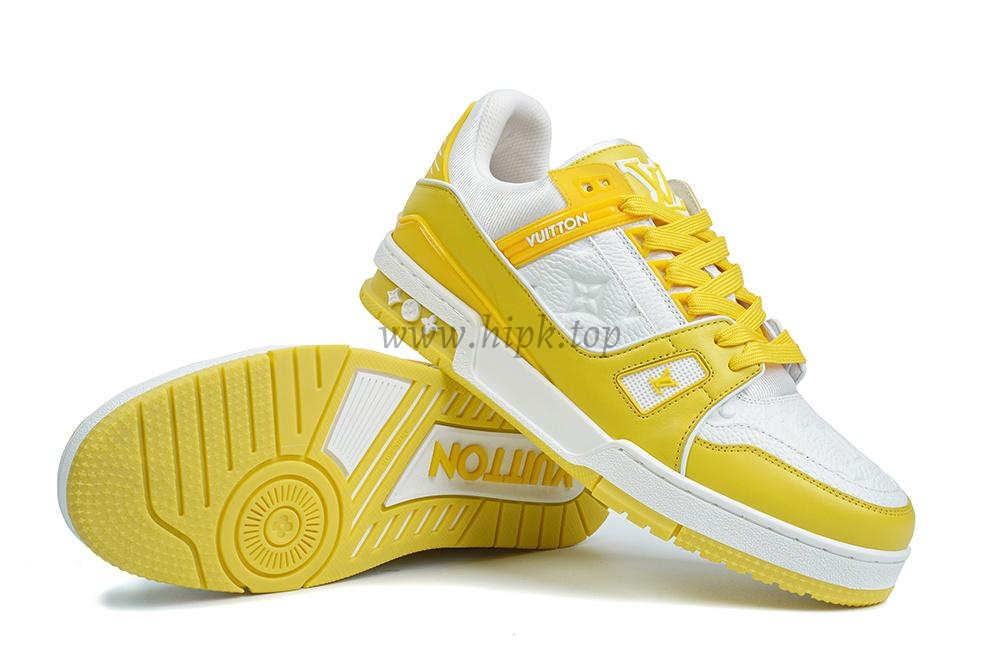 pk god l**is V*t*n lv trainer yellow retail materials ready to ship