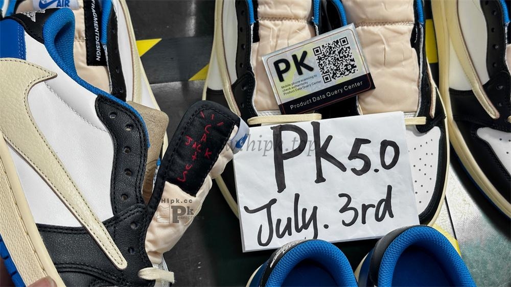 PK 5.0 TRAVIS SCOTT X FRAGEMENT X AIR JORDAN 1 LOW OG RETAIL MATERIALS READY TO SHIP