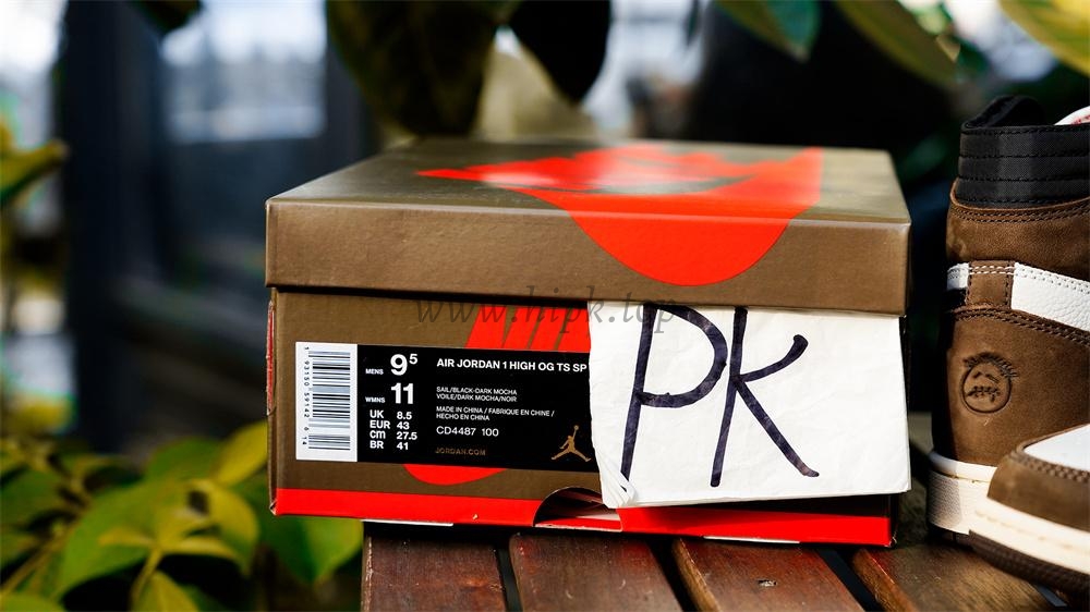 PK5.0 TRAVIS SCOTT X AIR JORDAN I CD4487-100 HIGH OG MOCHA RETAIL MATERIALS RETAIL VERSION