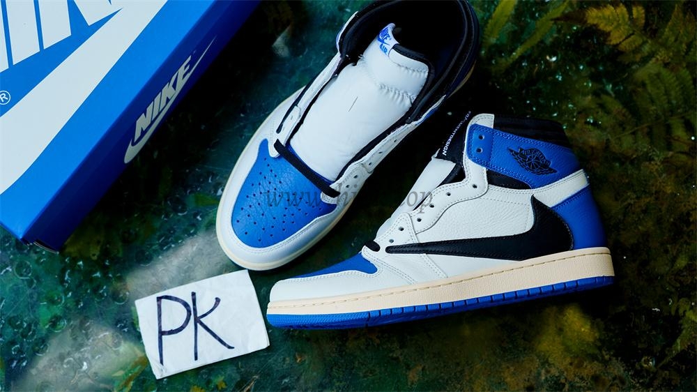 PK5.0 Travis Scott X Fragment X Air Jordan 1 High OG retail materials ready to ship