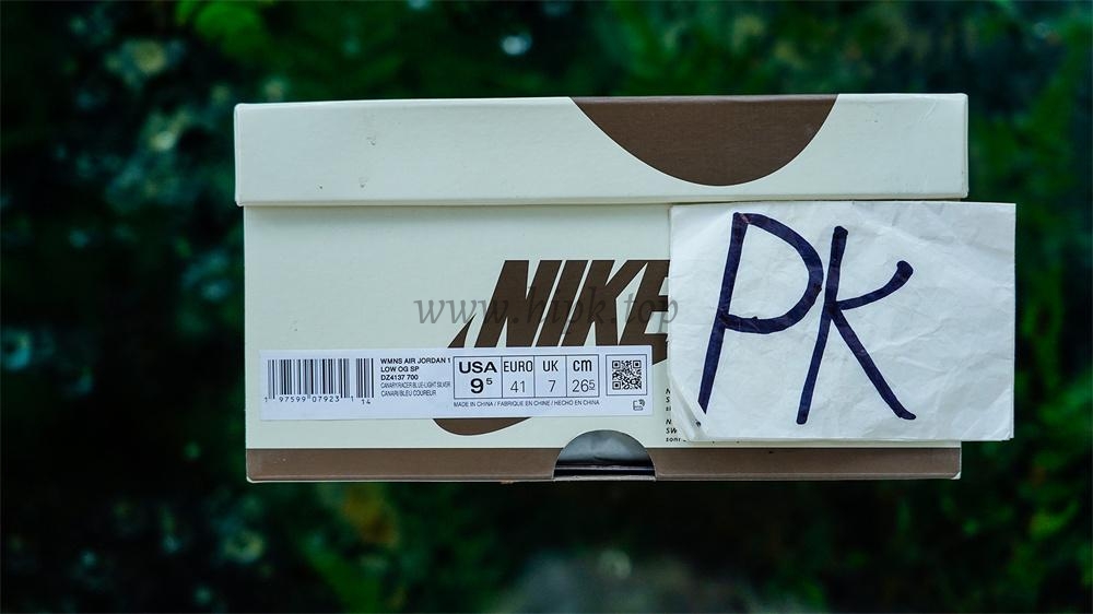 PK5.0 Travis Scott x Air Jordan 1 Low OG Canary retail materials ready to ship