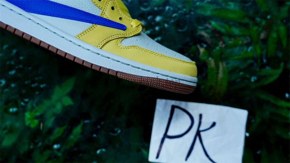 PK5.0 Travis Scott x Air Jordan 1 Low OG Canary retail materials ready to ship