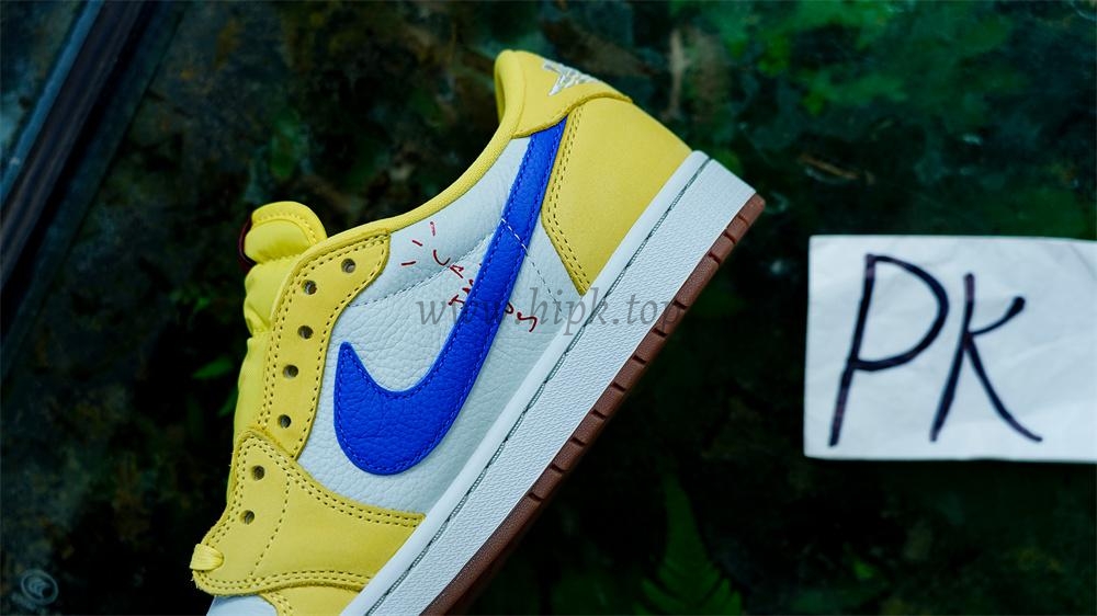 PK5.0 Travis Scott x Air Jordan 1 Low OG Canary retail materials ready to ship