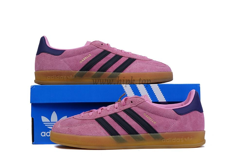 pk god Ad*s gazelle indoor pink black retail materials ready to ship