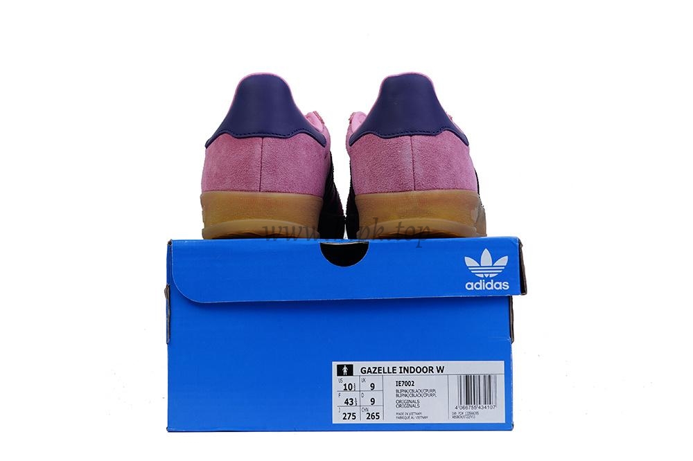 pk god Ad*s gazelle indoor pink black retail materials ready to ship