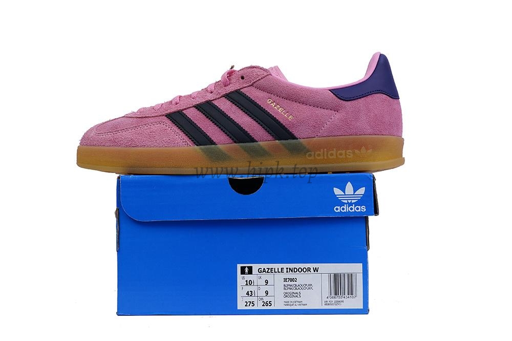 pk god Ad*s gazelle indoor pink black retail materials ready to ship