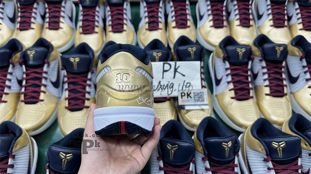 PK God Kobe 4 Protro Metallic Gold and Dark Obsidian RETAIL MATERIALS READY TO SHIP