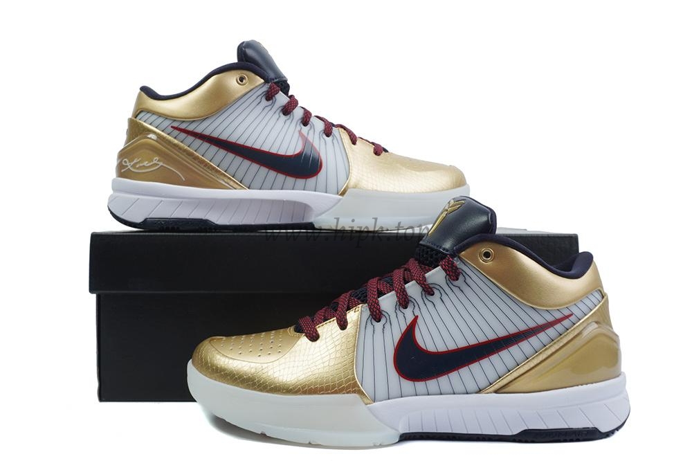 PK God Kobe 4 Protro Metallic Gold and Dark Obsidian RETAIL MATERIALS READY TO SHIP