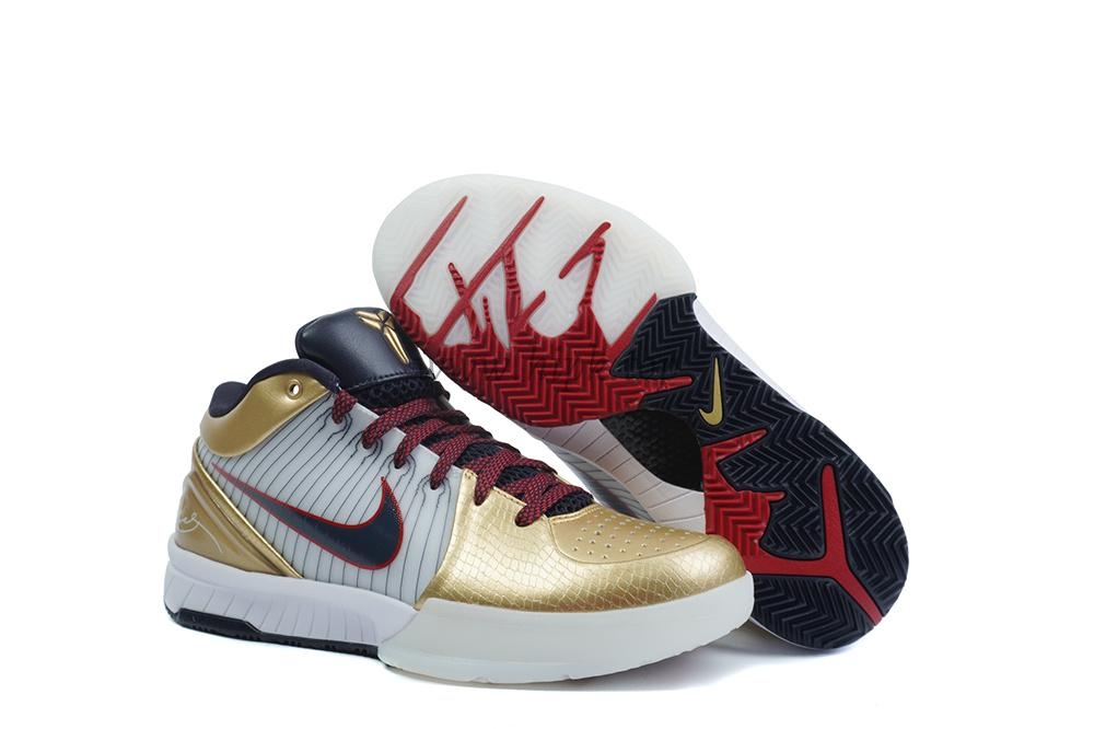 PK God Kobe 4 Protro Metallic Gold and Dark Obsidian RETAIL MATERIALS READY TO SHIP