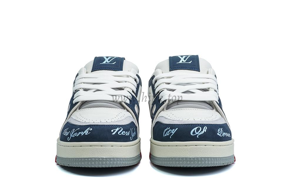 pk god l**is V*t*n lv trainer #54 signature white blue retail materials ready to ship